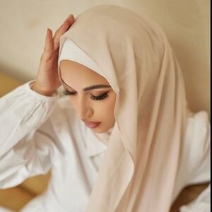 Zahra the Label Nude Rayon Hijab, in Zakia